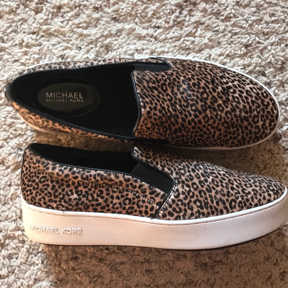 Michael Kors slip on. Calf hair